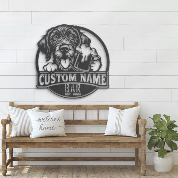 Custom-German-Wirehaired-Pointer-Thirsty-Beer-Pub-Metal-Wall-Art-LED-Light_6