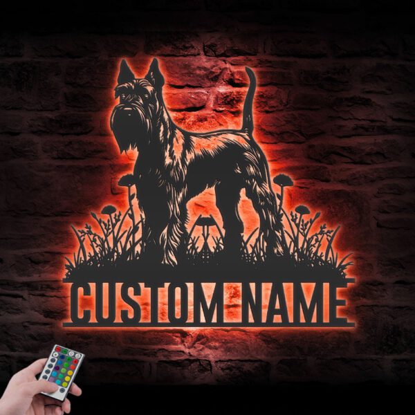 Custom-Giant-Schnauzer-Metal-Wall-Art-LED-Light_4