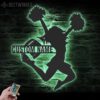 Custom-Girl-American-Football-Cheerleading-Metal-Wall-Art-LED-Light