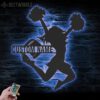 Custom-Girl-American-Football-Cheerleading-Metal-Wall-Art-LED-Light-3