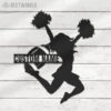 Custom-Girl-American-Football-Cheerleading-Metal-Wall-Art-LED-Light-8