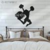 Custom-Girl-Baseball-Cheerleading-Metal-Wall-Art-LED-Light-6