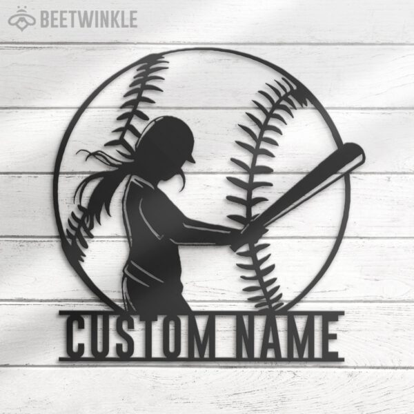 Custom-Girl-Baseball-Metal-Wall-Art-LED-Light-2-3