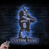 Custom-Girl-Baseball-Metal-Wall-Art-LED-Light-4-1