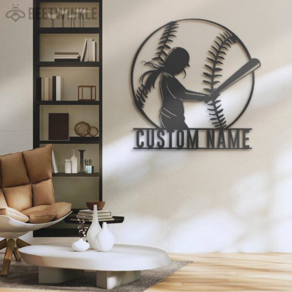 Custom-Girl-Baseball-Metal-Wall-Art-LED-Light-6-3