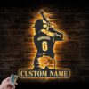 Custom-Girl-Baseball-Metal-Wall-Art-LED-Light-7-1