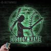 Custom-Girl-Baseball-Metal-Wall-Art-LED-Light-7-3