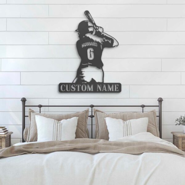 Custom-Girl-Baseball-Metal-Wall-Art-LED-Light-8-1