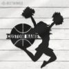 Custom-Girl-Basketball-Cheerleading-Metal-Wall-Art-LED-Light