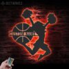 Custom-Girl-Basketball-Cheerleading-Metal-Wall-Art-LED-Light-3