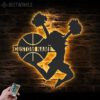 Custom-Girl-Basketball-Cheerleading-Metal-Wall-Art-LED-Light-5