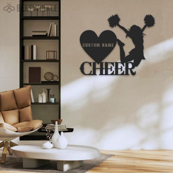 Custom-Girl-Cheerleading-Metal-Wall-Art-LED-Light