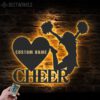 Custom-Girl-Cheerleading-Metal-Wall-Art-LED-Light-8