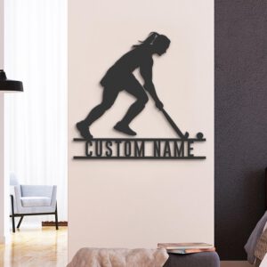 Custom-Girl-Field-Hockey-Metal-Wall-Art-LED-Light-3