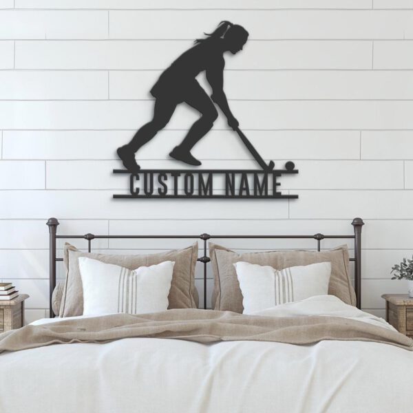 Custom-Girl-Field-Hockey-Metal-Wall-Art-LED-Light-6