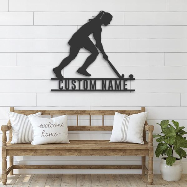 Custom-Girl-Field-Hockey-Metal-Wall-Art-LED-Light