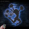 Custom-Girl-Football-Cheerleading-Metal-Wall-Art-LED-Light-7