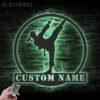 Custom-Girl-Karate-Martial-Arts-Metal-Wall-Art-with-LED-Light