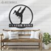 Custom-Girl-Karate-Martial-Arts-Metal-Wall-Art-with-LED-Light-7