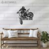 Custom-Girl-Motocross-Biker-Metal-Wall-Art-LED-Light-6