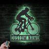 Custom-Girl-Road-Bike-Racing-Metal-Wall-Art-LED-Light-2