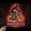 Custom-Girl-Road-Bike-Racing-Metal-Wall-Art-LED-Light-3