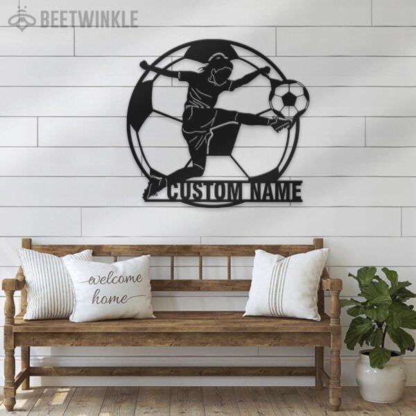 Custom-Girl-Soccer-Metal-Wall-Art-LED-Light-5