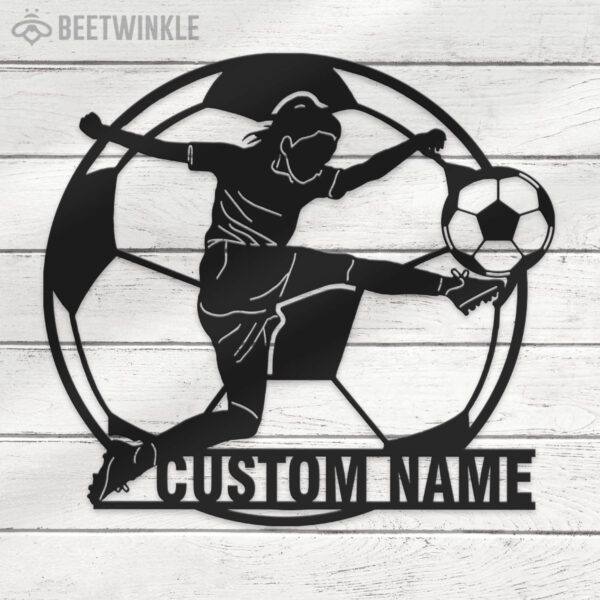 Custom-Girl-Soccer-Metal-Wall-Art-LED-Light-6