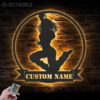 Custom-Girl-Street-Dancer-Metal-Wall-Art-LED-Light