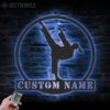 Custom-Girl-Taekwondo-Martial-Arts-Metal-Wall-Art-with-LED-Light