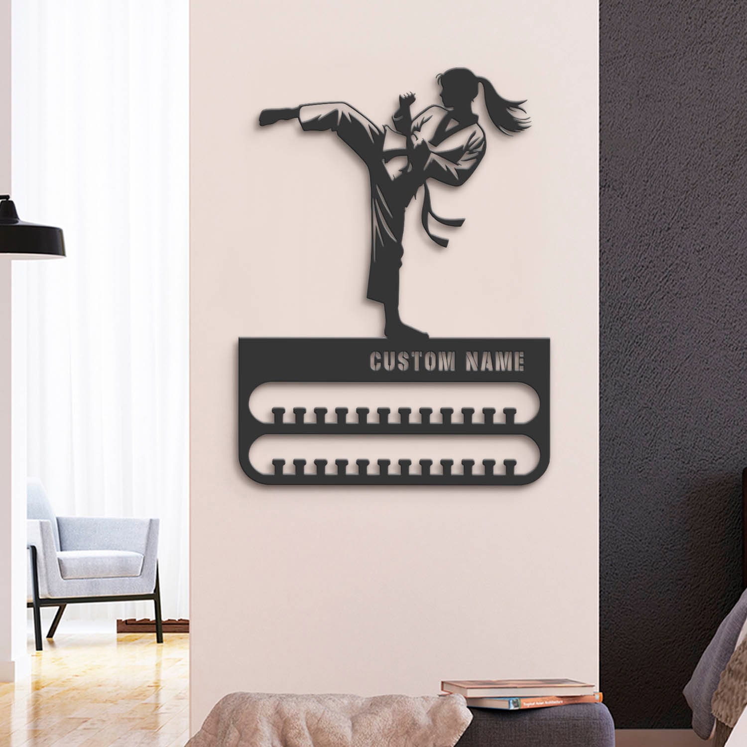 Custom-Girl-Taekwondo-Medal-Hanger-With-Led-Light_5