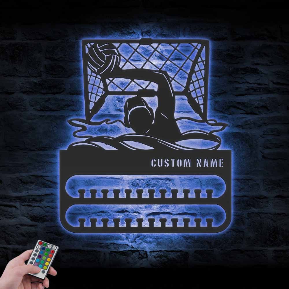 Custom-Goalkeeper-Water-Polo-Medal-Hanger-With-Led-Light_1