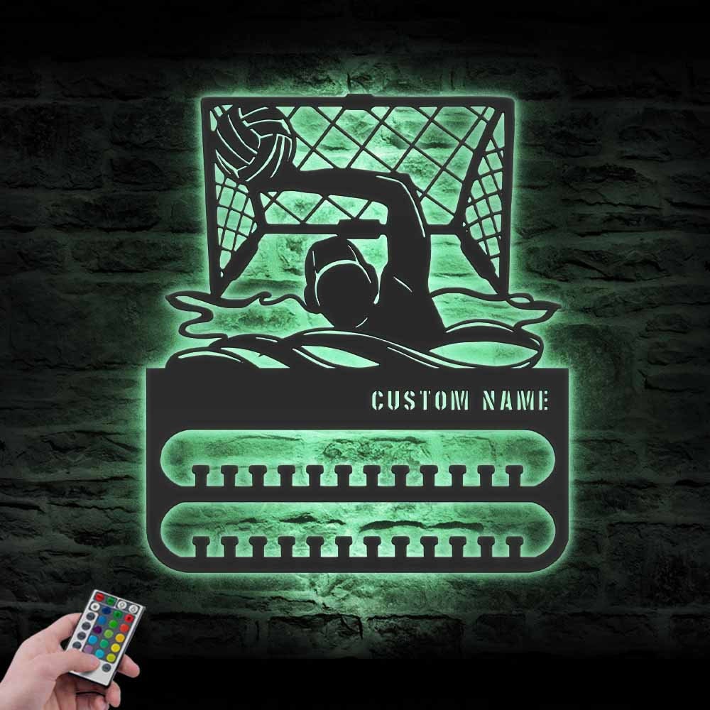 Custom-Goalkeeper-Water-Polo-Medal-Hanger-With-Led-Light_2