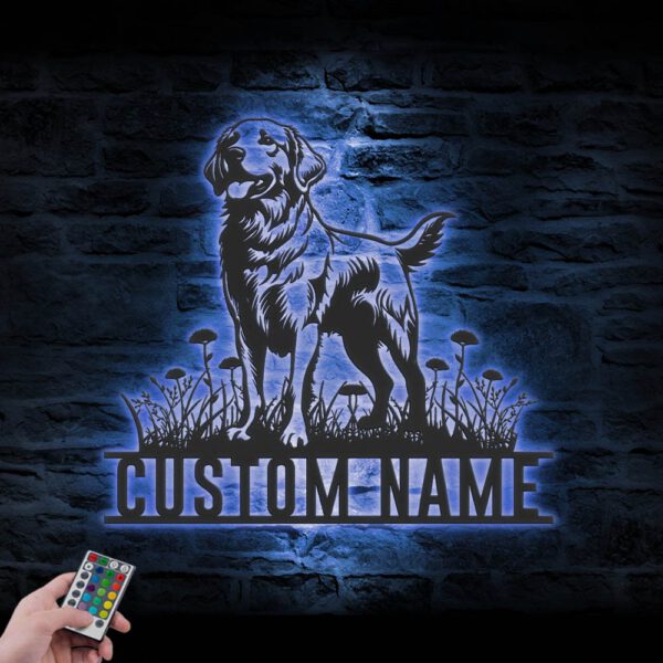 Custom-Golden-Labrador-Metal-Wall-Art-LED-Light_3