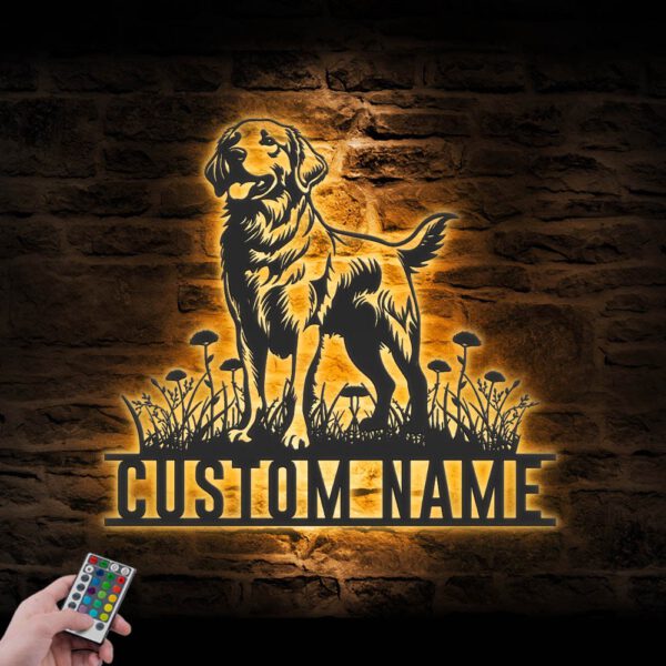 Custom-Golden-Labrador-Metal-Wall-Art-LED-Light_7