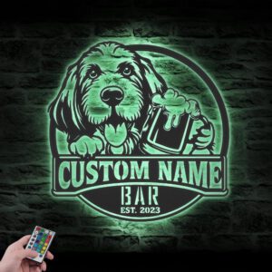 Custom-Grand-Basset-Griffon-Vendeen-Thirsty-Beer-Pub-Metal-Wall-Art-LED-Light_1