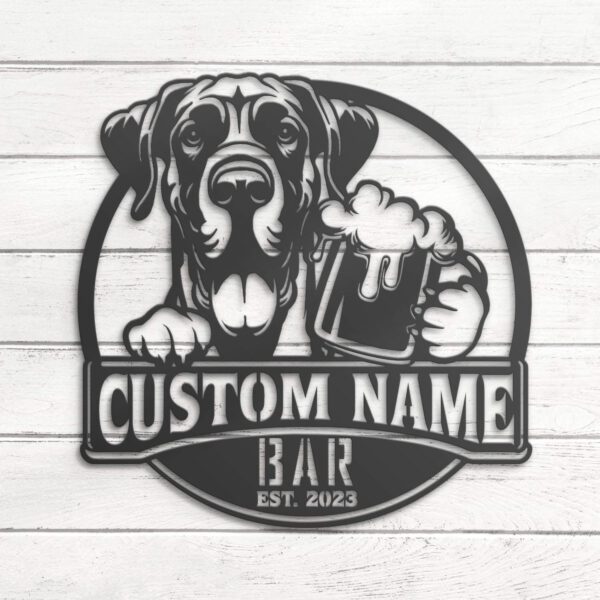 Custom-Great-Dane-With-Cropped-Ears-Thirsty-Beer-Pub-Metal-Wall-Art-LED-Light_4