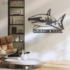 Custom-Great-White-Shark-Metal-Wall-Art-LED-Light-4-1