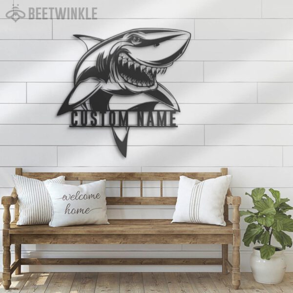 Custom-Great-White-Shark-Metal-Wall-Art-LED-Light-4-2