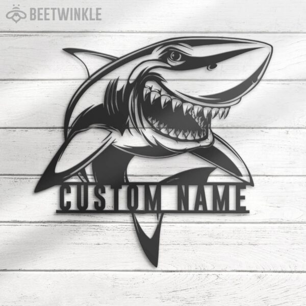 Custom-Great-White-Shark-Metal-Wall-Art-LED-Light-5-2