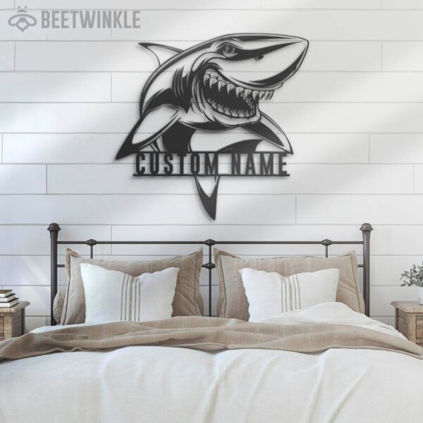 Custom-Great-White-Shark-Metal-Wall-Art-LED-Light-7-2