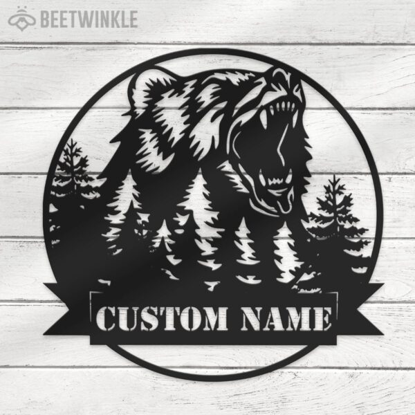 Custom-Grizzly-Bear-Metal-Wall-Art-LED-Light-8-1