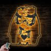 Custom-Grizzly-Bear-Mom-Son-Father-Metal-Wall-Art-LED-Light-2