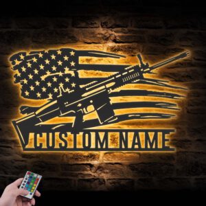 Custom-Gun-American-Flag-Metal-Wall-Art-LED-Light-2-4