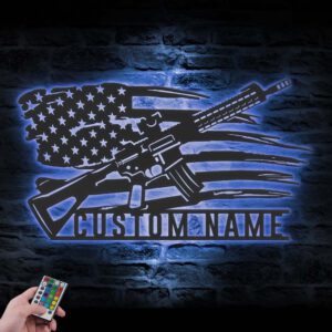 Custom-Gun-American-Flag-Metal-Wall-Art-LED-Light-2-5