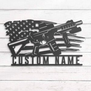 Custom-Gun-American-Flag-Metal-Wall-Art-LED-Light-3-8