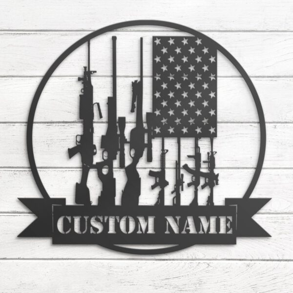 Custom-Gun-American-Flag-Metal-Wall-Art-LED-Light-4-2