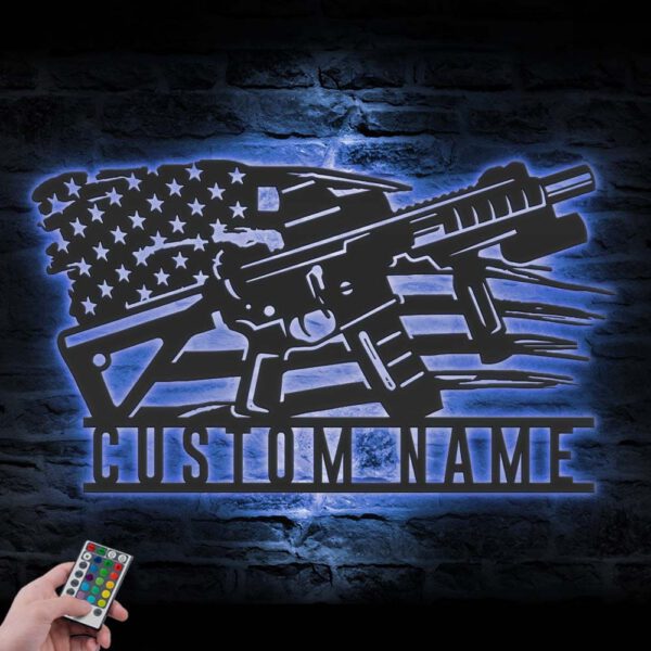 Custom-Gun-American-Flag-Metal-Wall-Art-LED-Light-5-8