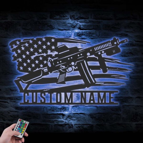 Custom-Gun-American-Flag-Metal-Wall-Art-LED-Light-6-7