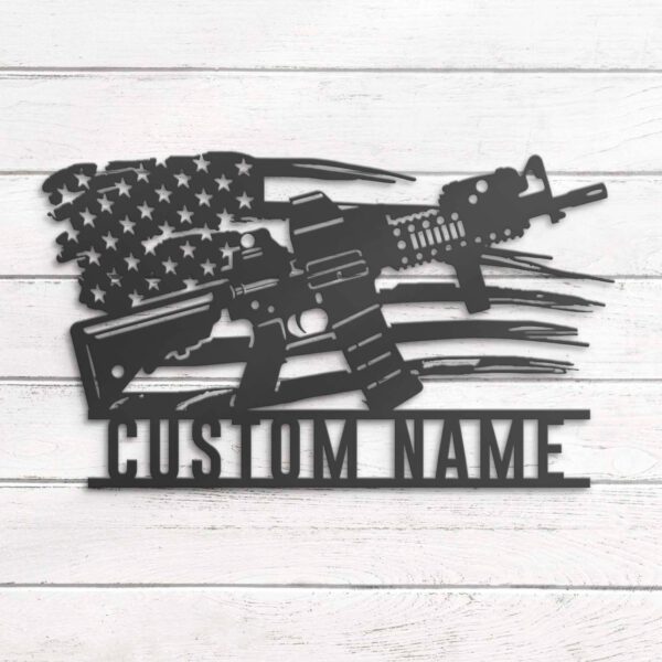 Custom-Gun-American-Flag-Metal-Wall-Art-LED-Light-7-9